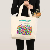 Grand Tote Bag Conception "de pilules heureuses" de pharmacie (Devant (produit))