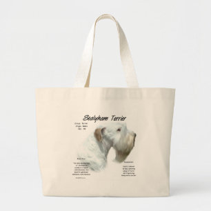 Grand Tote Bag Conception d'histoire de Sealyham Terrier