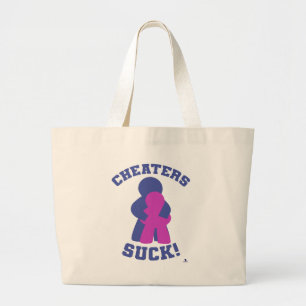 Grand Tote Bag Conception d'humour de jeu de société sans tricheu