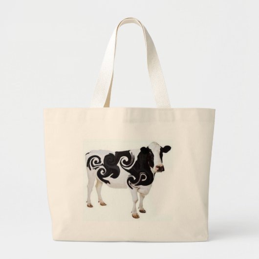 Grand Tote Bag Conception tordue de vache (Devant)