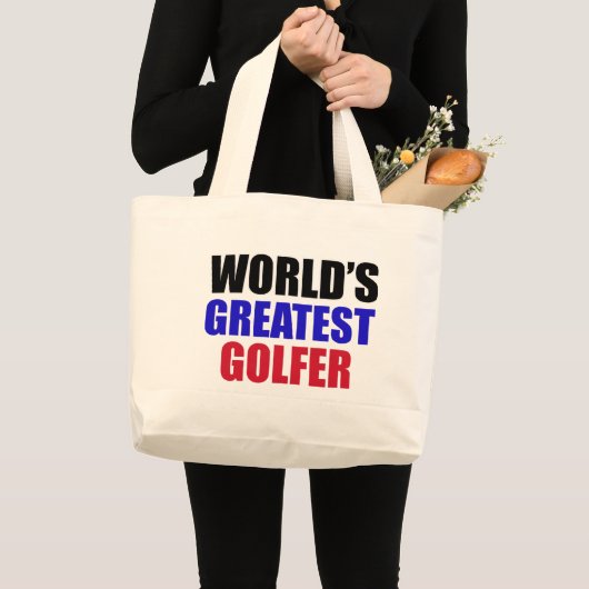 Grand Tote Bag conceptions de golf (Devant (produit))