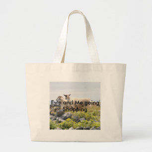 Grand Tote Bag Conceptions originales - Moutons dans un champ