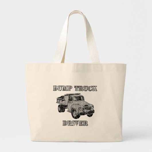 Grand Tote Bag Conducteurs de camions à vidange (Devant)