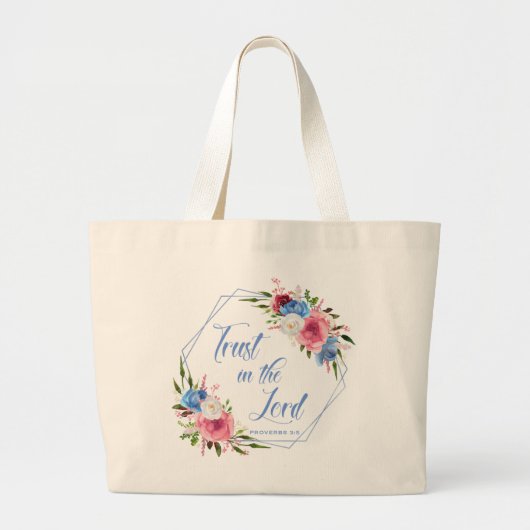 Grand Tote Bag Confiance Dans Le Seigneur (Devant)