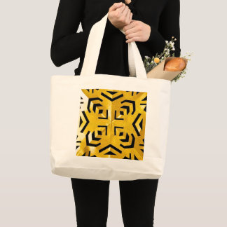 Grand Tote Bag Constellation Primitive Abstraite Géométrique