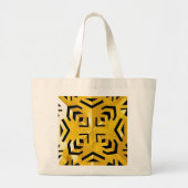Grand Tote Bag Constellation Primitive Abstraite Géométrique (Devant)