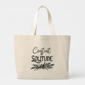 Grand Tote Bag Contenu en solitude (Dos)
