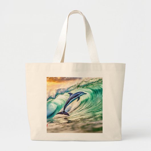 Grand Tote Bag Contre le Curl Design par Rich AMeN Gil (Devant)