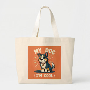 Grand Tote Bag Cool Dog Energy