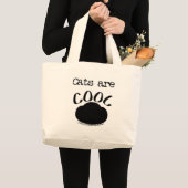 Grand Tote Bag Cool Empreinte de patte (Devant (produit))