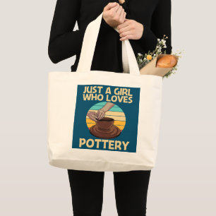 Grand Tote Bag Cool Pottery Design For Girls Maman Pottery Cerami