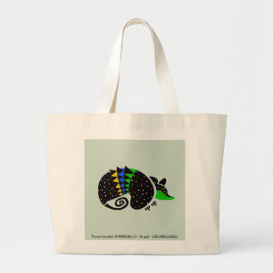 Grand Tote Bag Cool Trois bandes ARMADILLO - Amoureux des animaux