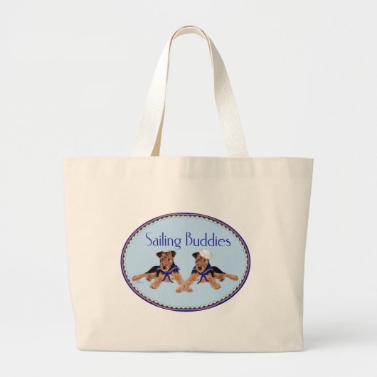 Grand Tote Bag Copains de voile (Devant)