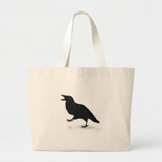 Grand Tote Bag Corneille de Sqwarking (Devant)