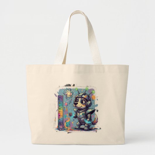 Grand Tote Bag Cosmic Pup Ranger - Tote (Devant)