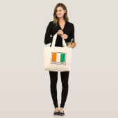 Grand Tote Bag Côte d'Ivoire (Devant (modèle))