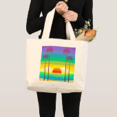 Grand Tote Bag Coucher du soleil (Devant (produit))