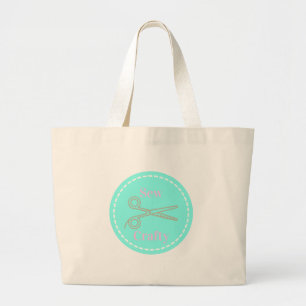 Grand Tote Bag Coudre Crafty Pastel Rose Grey Aqua