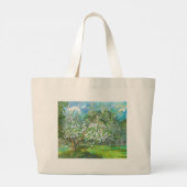 Grand Tote Bag Couleur d'aquarelle fleurie (Dos)