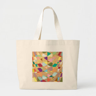 Grand Tote Bag Couleurs Abstraites éclatement du soleil