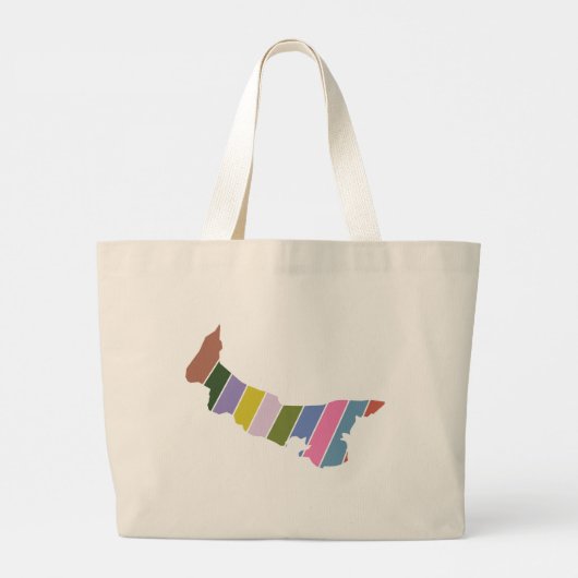 Grand Tote Bag Couleurs PEI (Dos)