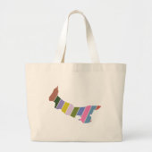 Grand Tote Bag Couleurs PEI (Devant)