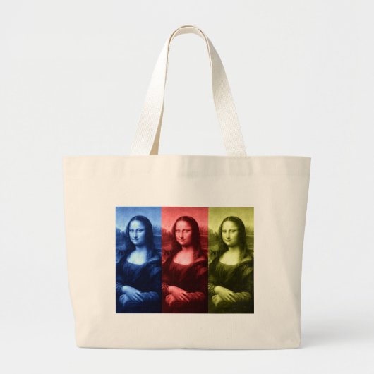Grand Tote Bag Couleurs primaires Mona Lisa (Devant)