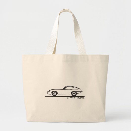 Grand Tote Bag Coupe Jaguar E-Type (Devant)