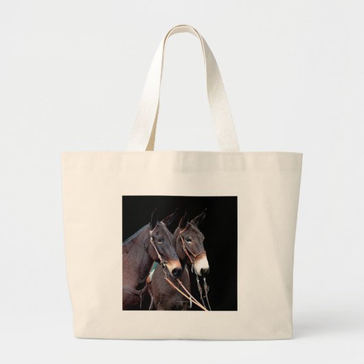 Grand Tote Bag Couple de mule (Devant)