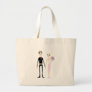 Grand Tote Bag Couple Mariage campagnard humoristique