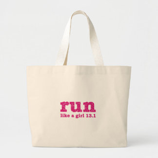 Grand Tote Bag courez comme une fille