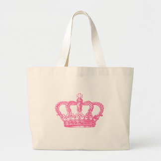 Grand Tote Bag Couronne rose