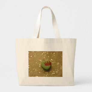 Grand Tote Bag Couronne sur Coeur bonbon