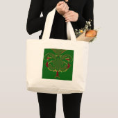 Grand Tote Bag Couronne verte (Devant (produit))