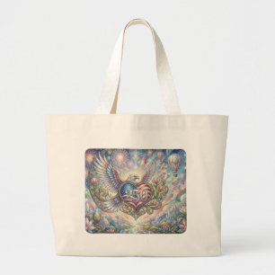 Grand Tote Bag Coussin décoratif « L'Amérique célèbre 250 »