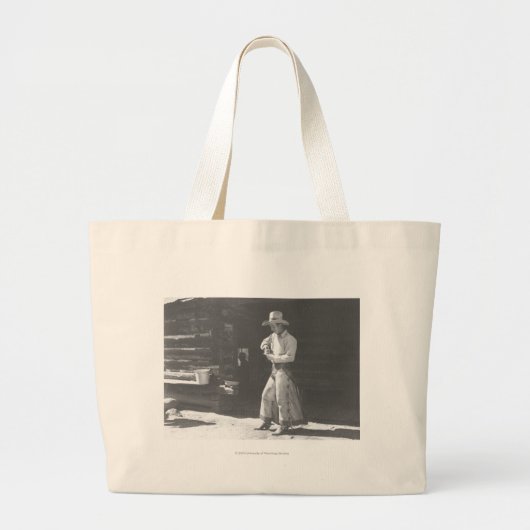 Grand Tote Bag Cowboy mangeant d'un beurre d'arachide Can. de (Devant)