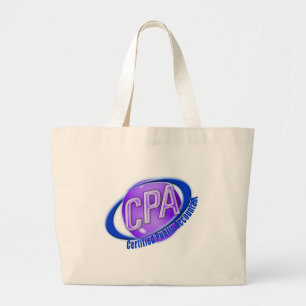 GRAND TOTE BAG CPA ORB SWOOSH LOGO COMPTABLE PUBLIC CERTIFIÉ