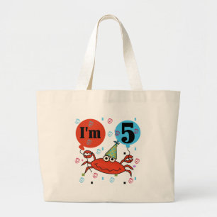 Grand Tote Bag Crabe 5e anniversaire Tshirts et cadeaux