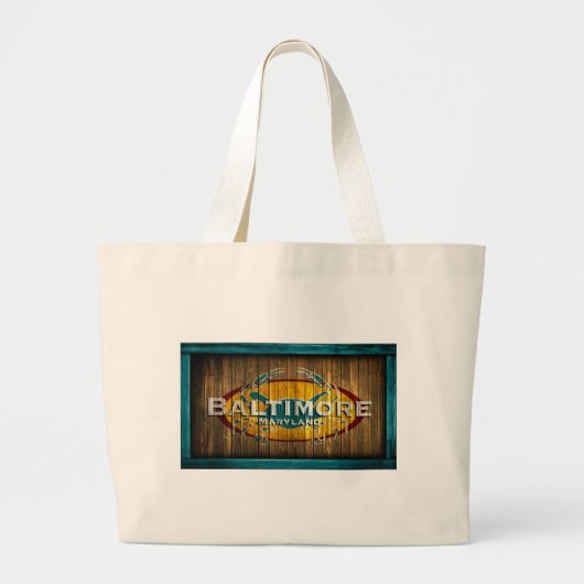 Grand Tote Bag Crabe de Baltimore (Devant)