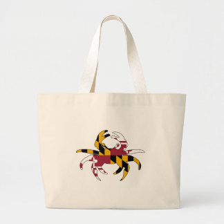 Grand Tote Bag Crabe de drapeau du Maryland
