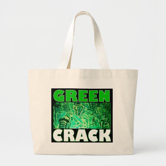 GRAND TOTE BAG CRACK VERT (Devant)
