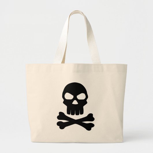 Grand Tote Bag Crâne (Devant)