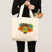 Grand Tote Bag Crâne de sucre Catrina (Devant (produit))