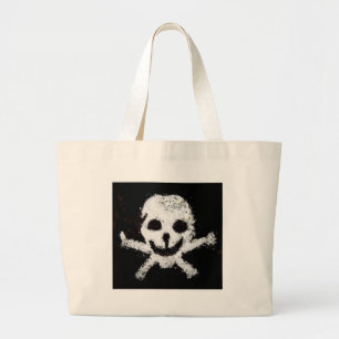 Grand Tote Bag Crâne et os croisés
