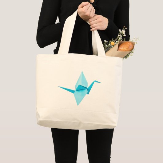 Grand Tote Bag Crane Origami (Devant (produit))