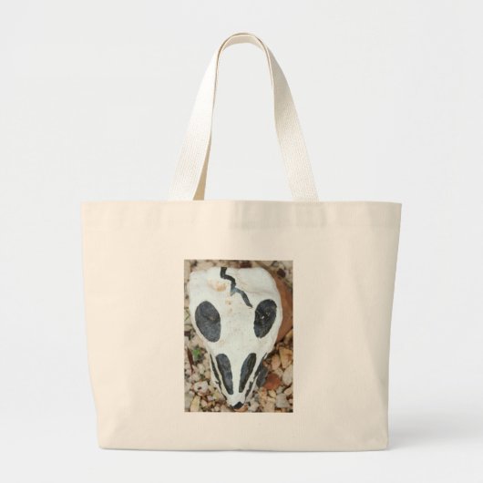 Grand Tote Bag crâne peint (Devant)