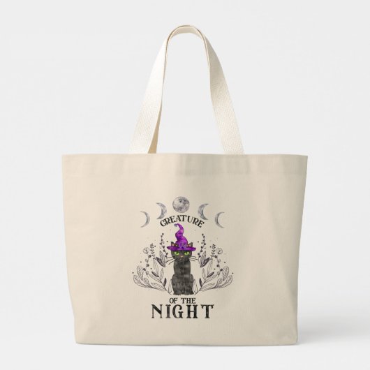 Grand Tote Bag Créature de la nuit (Dos)
