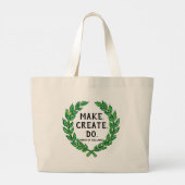 Grand Tote Bag Créer - Créer - Faire (Dos)