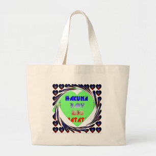 Grand Tote Bag Créez vos propres coeurs lumineux conception bébé 