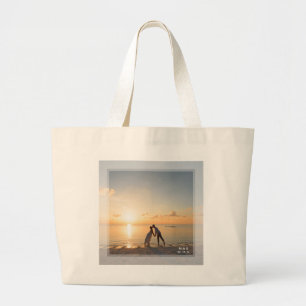 Grand Tote Bag Créez votre propre photo Mariage mémorable personn